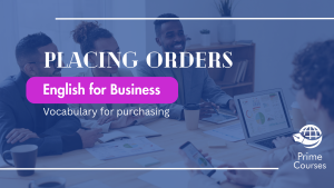 Vocabulary for making an order