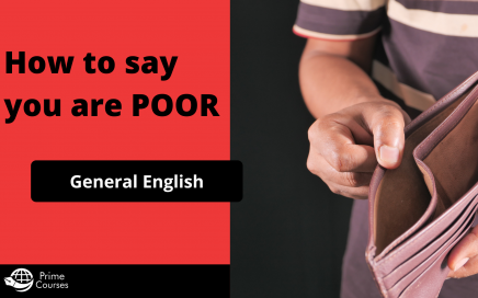 How to say you are poor